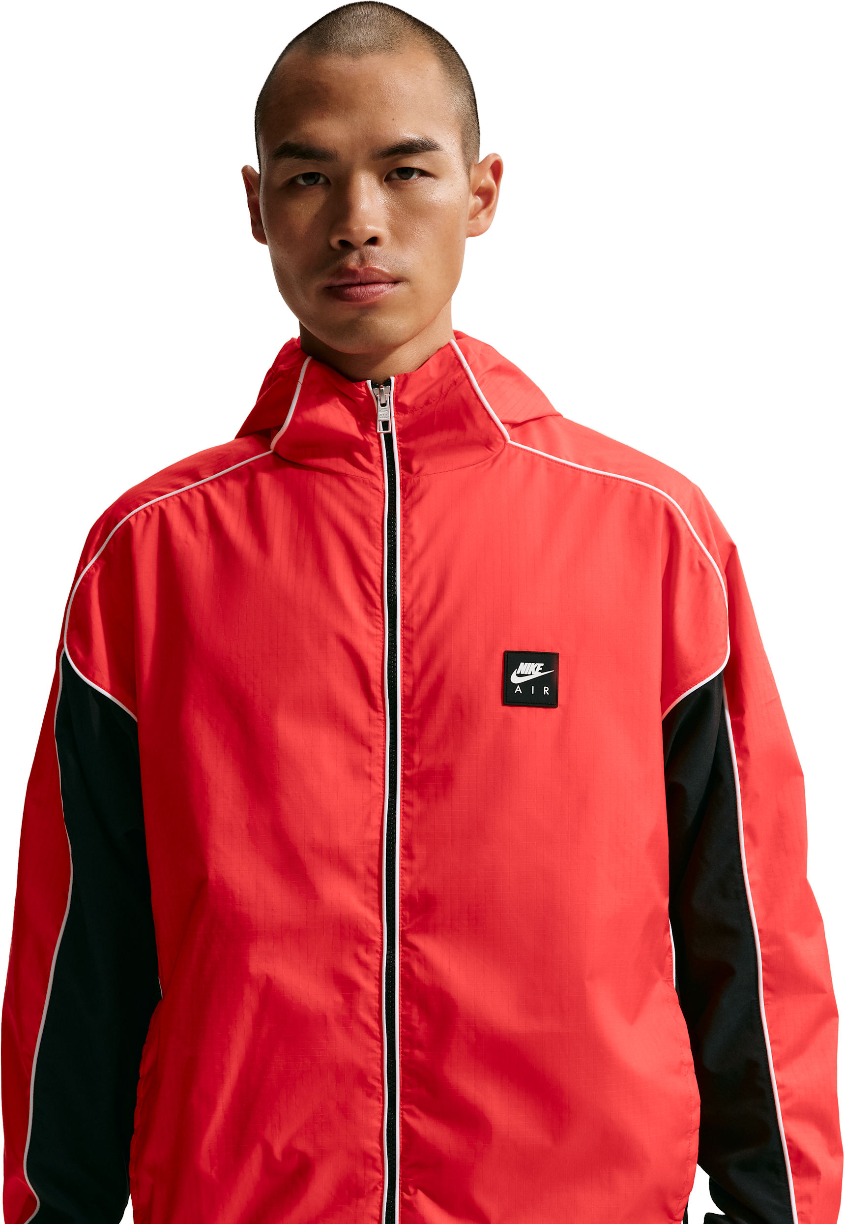 Nike Air Full-Zip Hybrid Utility Jacket - Red - 26% Off | Editorialist