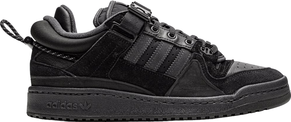 Adidas X Bad Bunny Forum Buckle Low Sneakers - Black | Editorialist