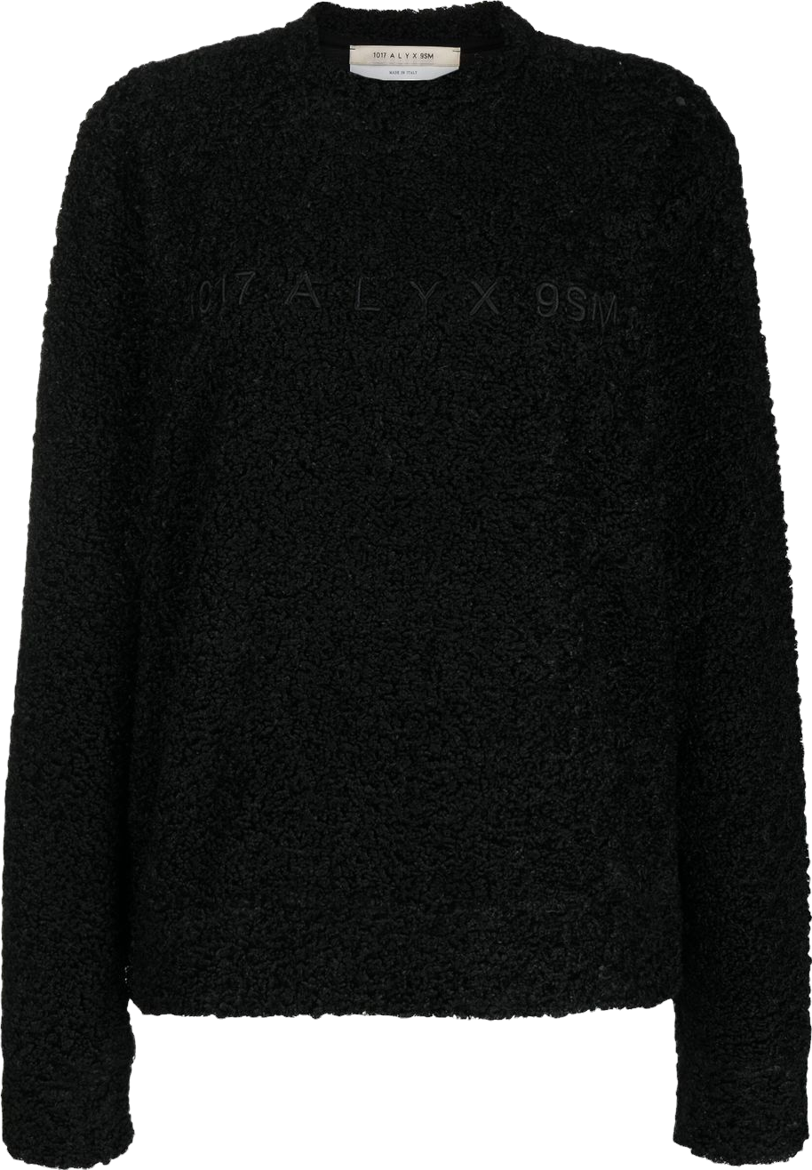 1017 Alyx 9sm Oversized Feathered Hoodie Black Oversized Hoodie