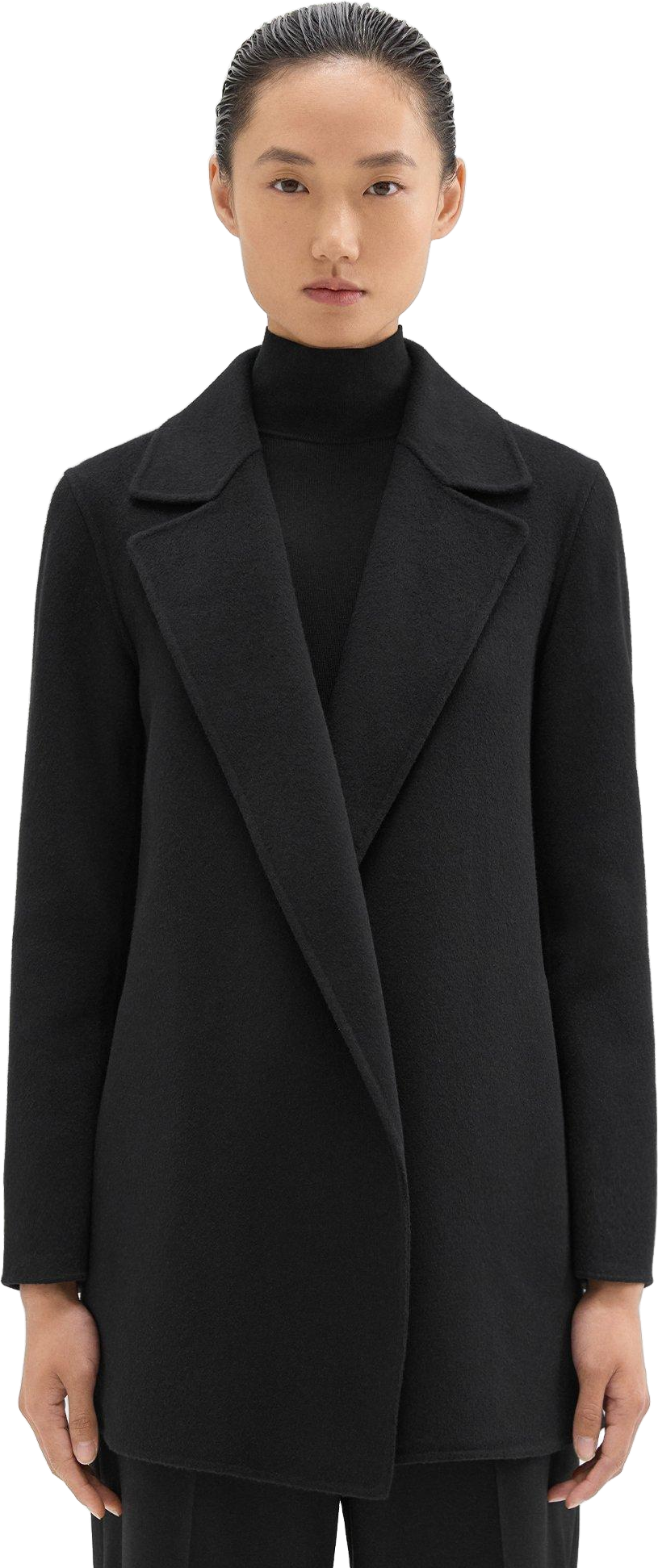 Theory Clairene D Luxe New Divide Coat In Merlot - 69% Off