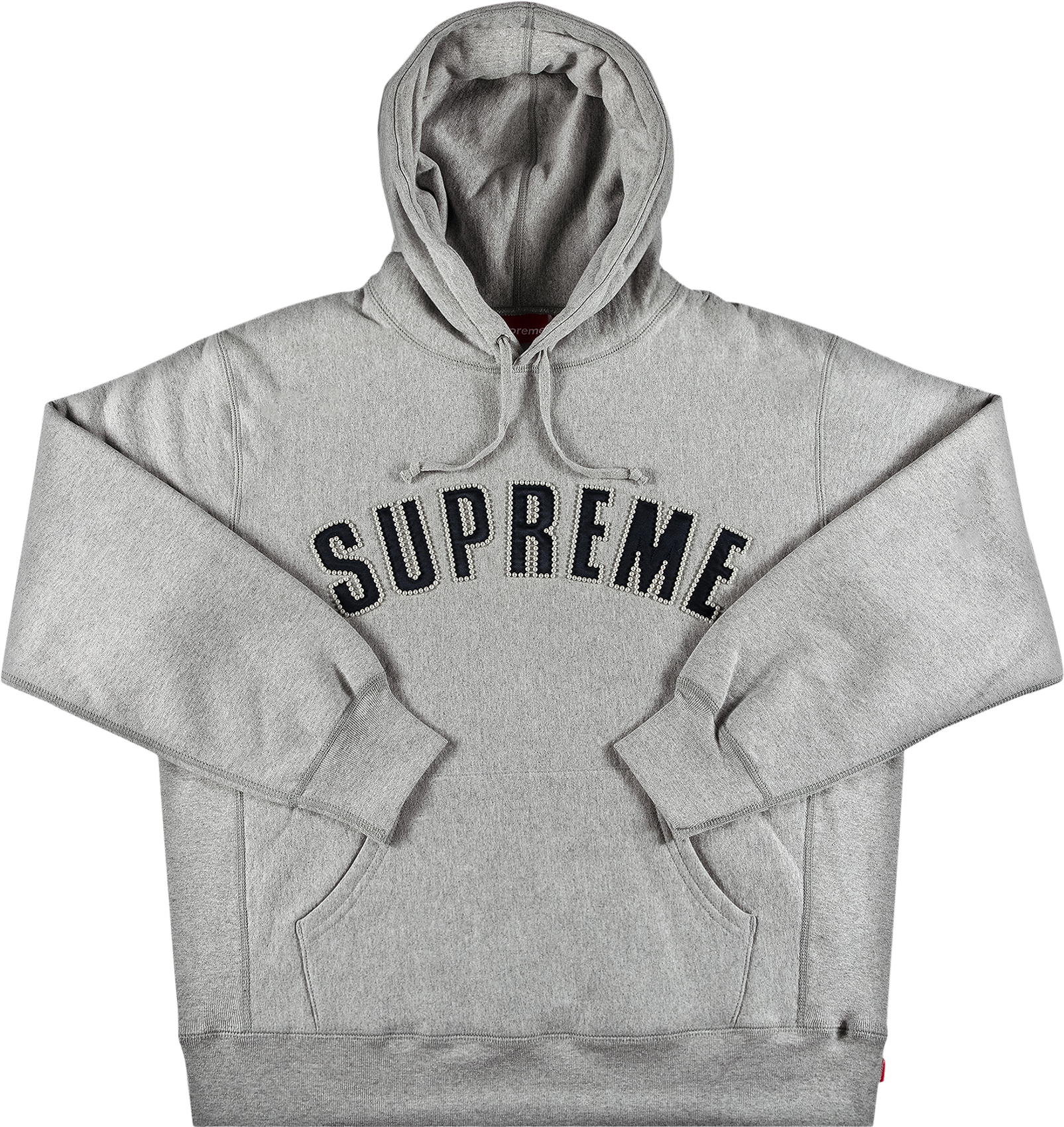 Supreme Pearl Logo Hooded Sweatshirt - Blue | Editorialist