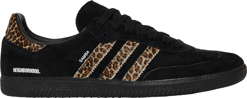 Adidas End. X Neighborhood X Samba Leopard - Black | Editorialist