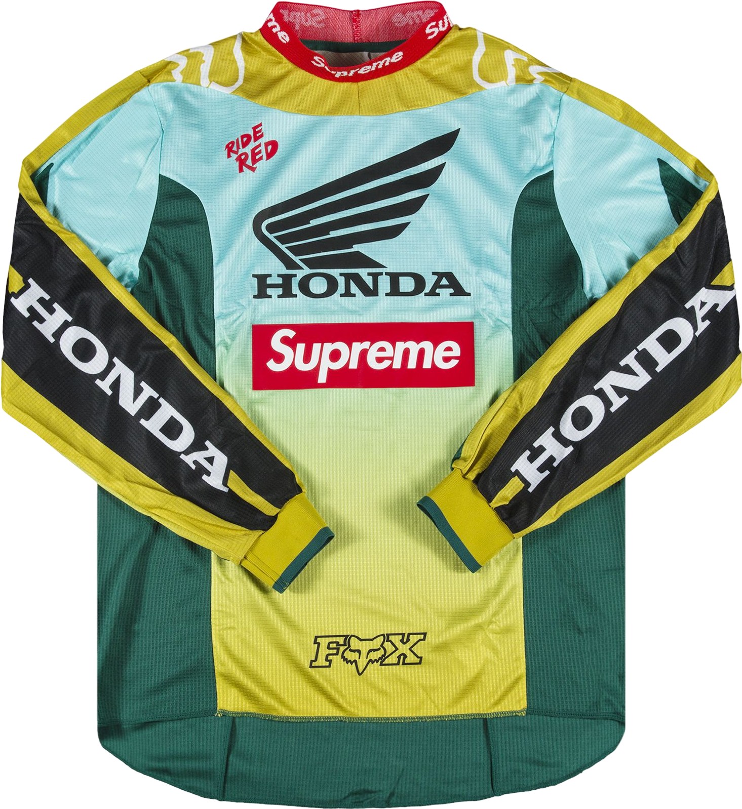 Supreme X Honda Fox Racing Moto Jersey - Green | Editorialist