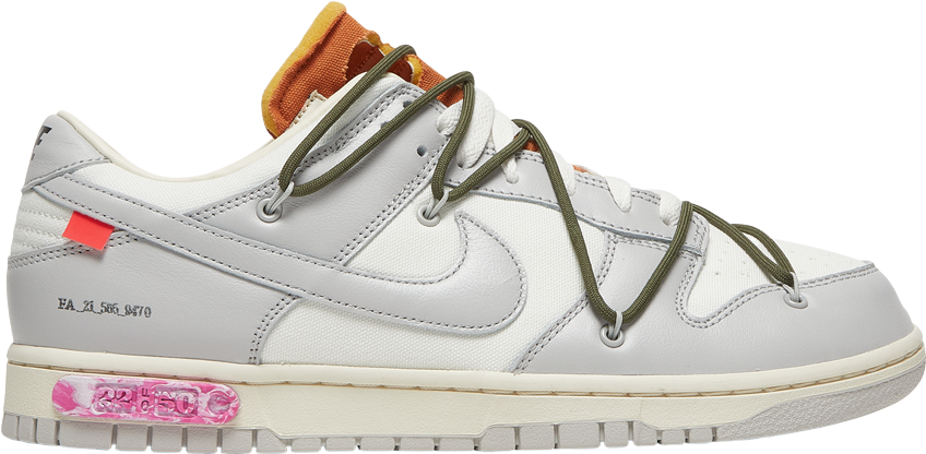 Off-White × Nike Dunk Low 1 of 50 Nike Off- X Dunk Low Lot 22 Of 50 Sneakers - White | Editorialist
