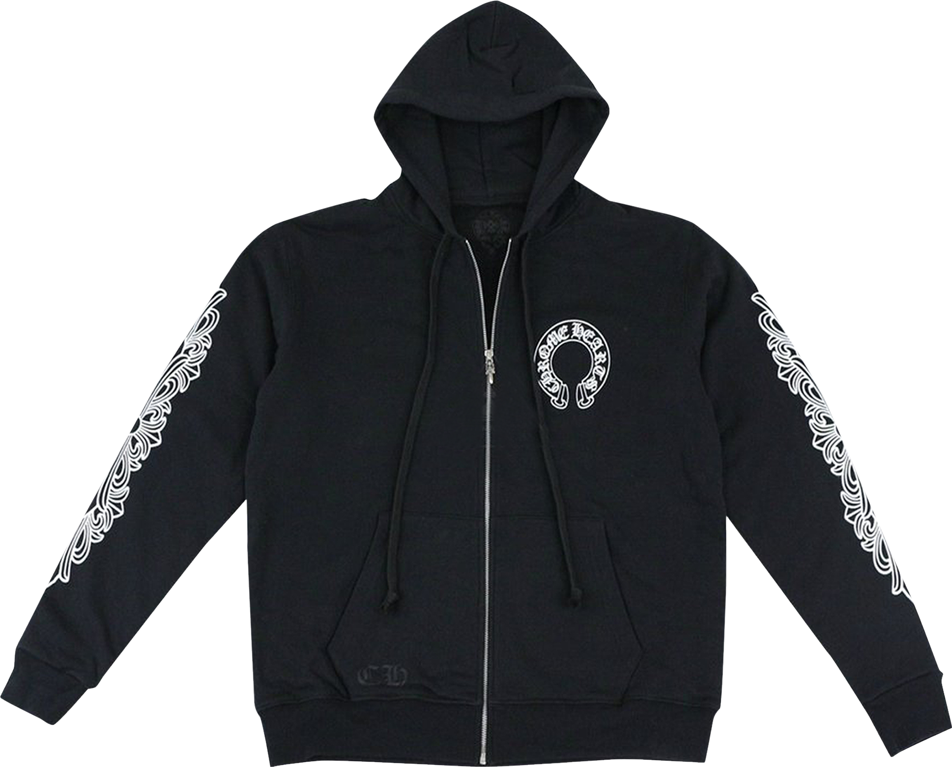 トップス CHROME HEARTS Floral Cross Horseshoe 25840937~black_0_transparent.png
