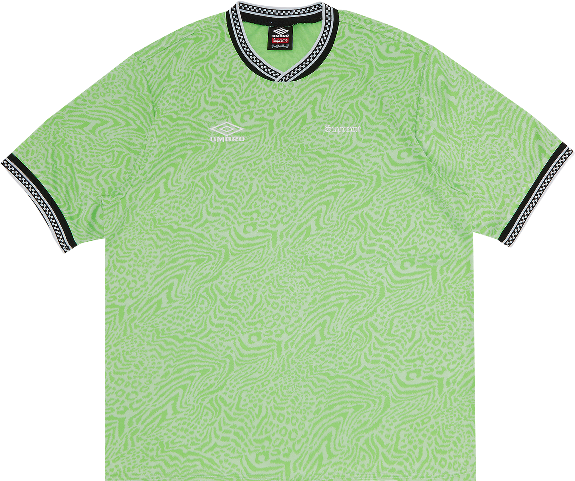 Supreme X Umbro Jacquard Animal Print Soccer Jersey - Orange