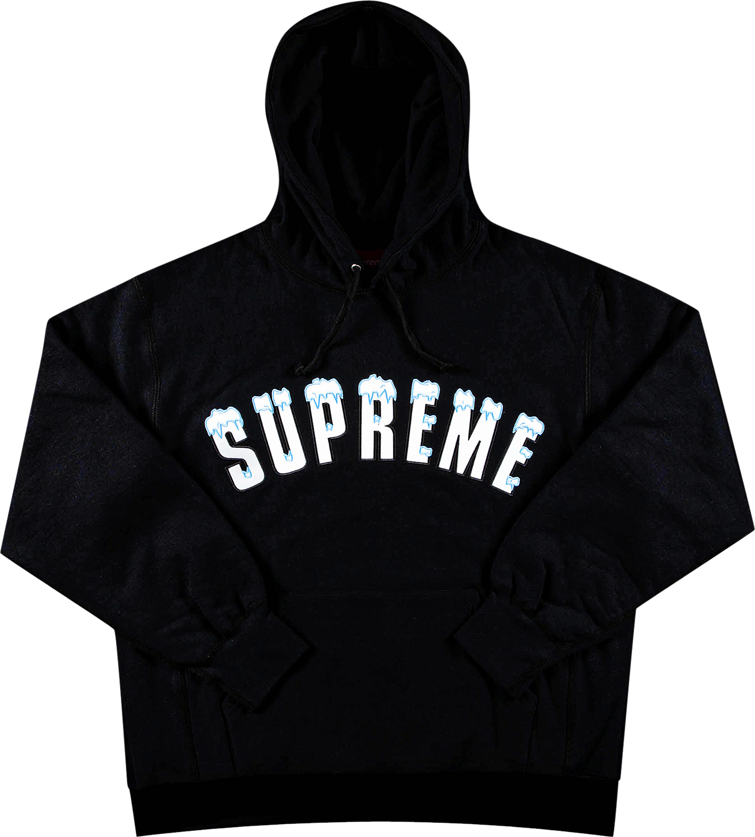 Supreme Icy Arc Hooded Sweatshirt - Black | Editorialist
