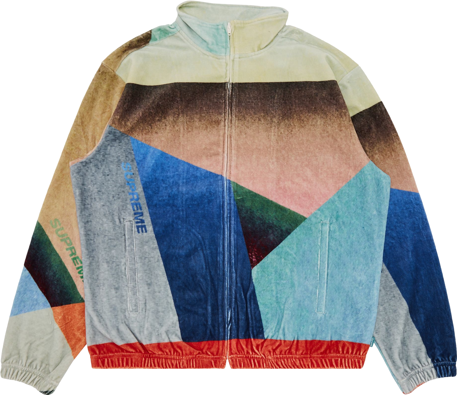 Supreme Geo Velour Track Jacket - Multicolor | Editorialist Supreme Geo Velour Track Jacket - Multicolor | Editorialist