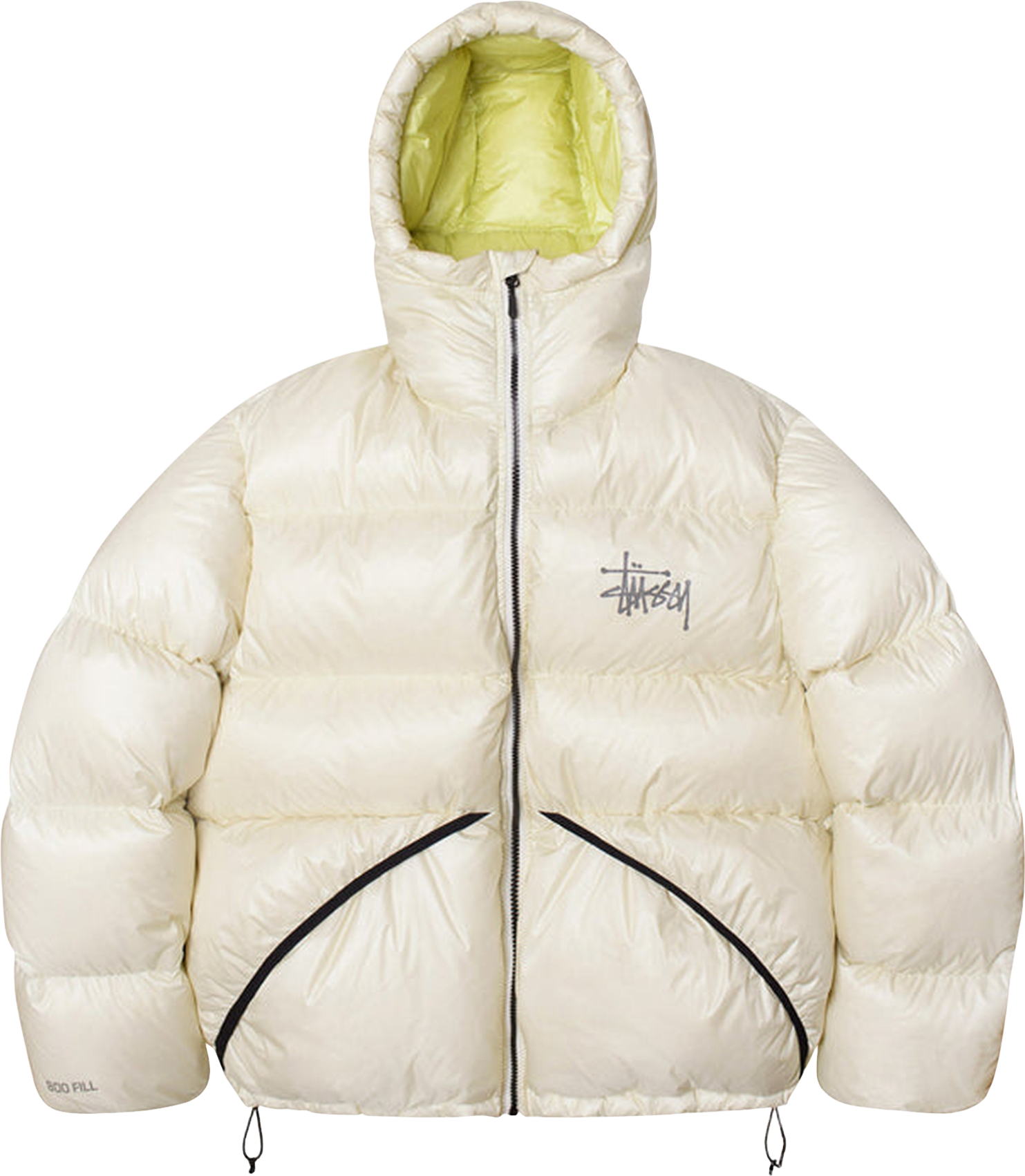 StüSsy Micro Ripstop Down Parka - Cream | Editorialist
