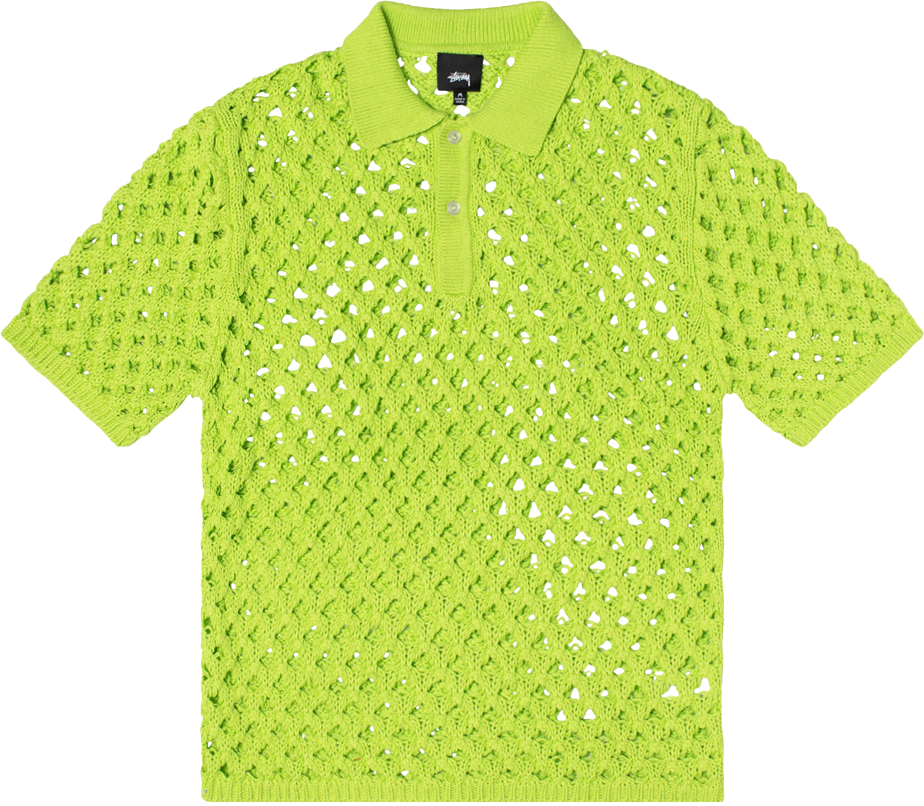 StüSsy Crochet Shirt - Black | Editorialist StüSsy Crochet Shirt - Black | Editorialist