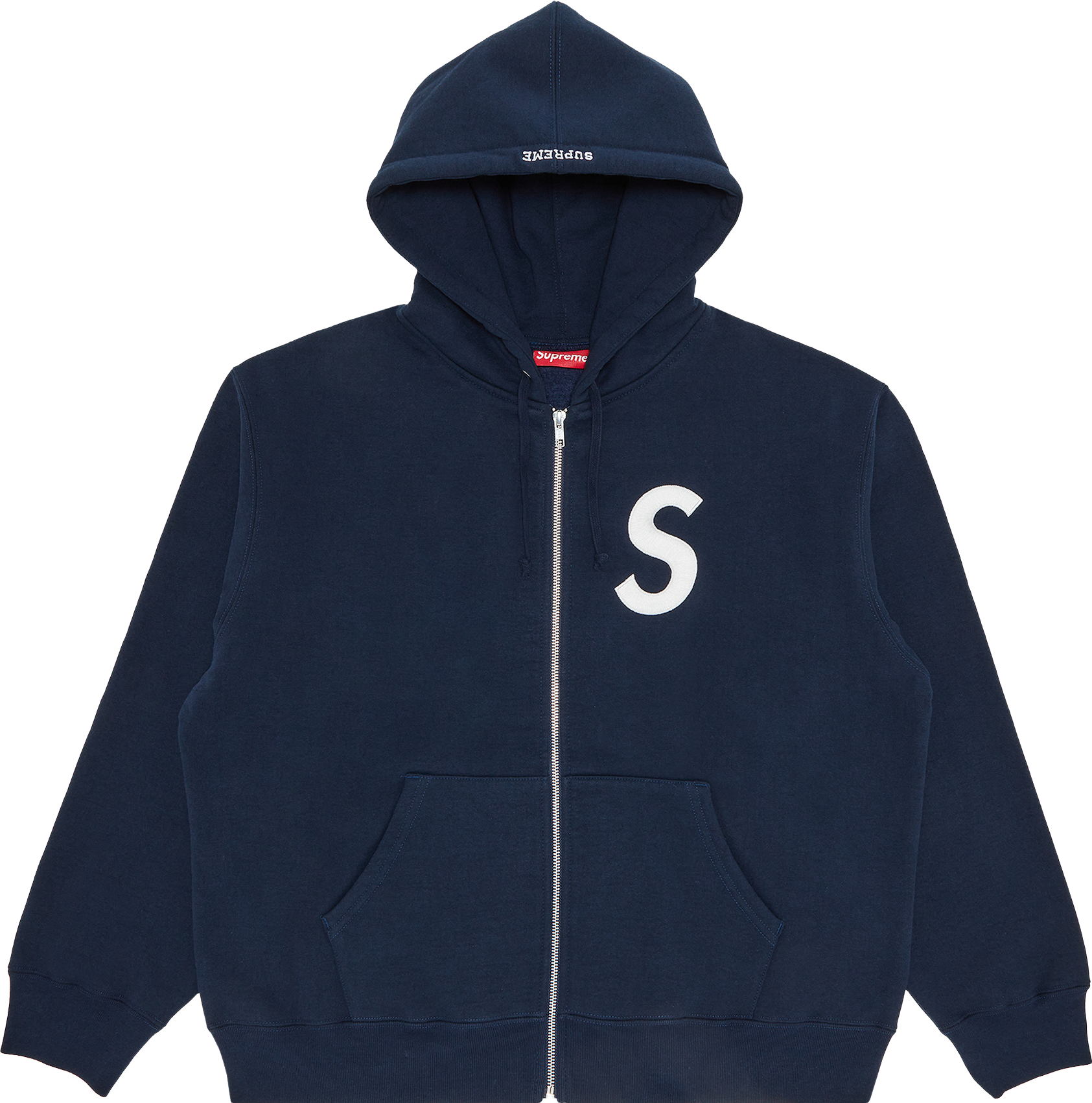Supreme S Logo Zip Up Hooded Sweatshirt - Red | Editorialist Supreme S Logo Zip Up Hooded Sweatshirt - Red | Editorialist