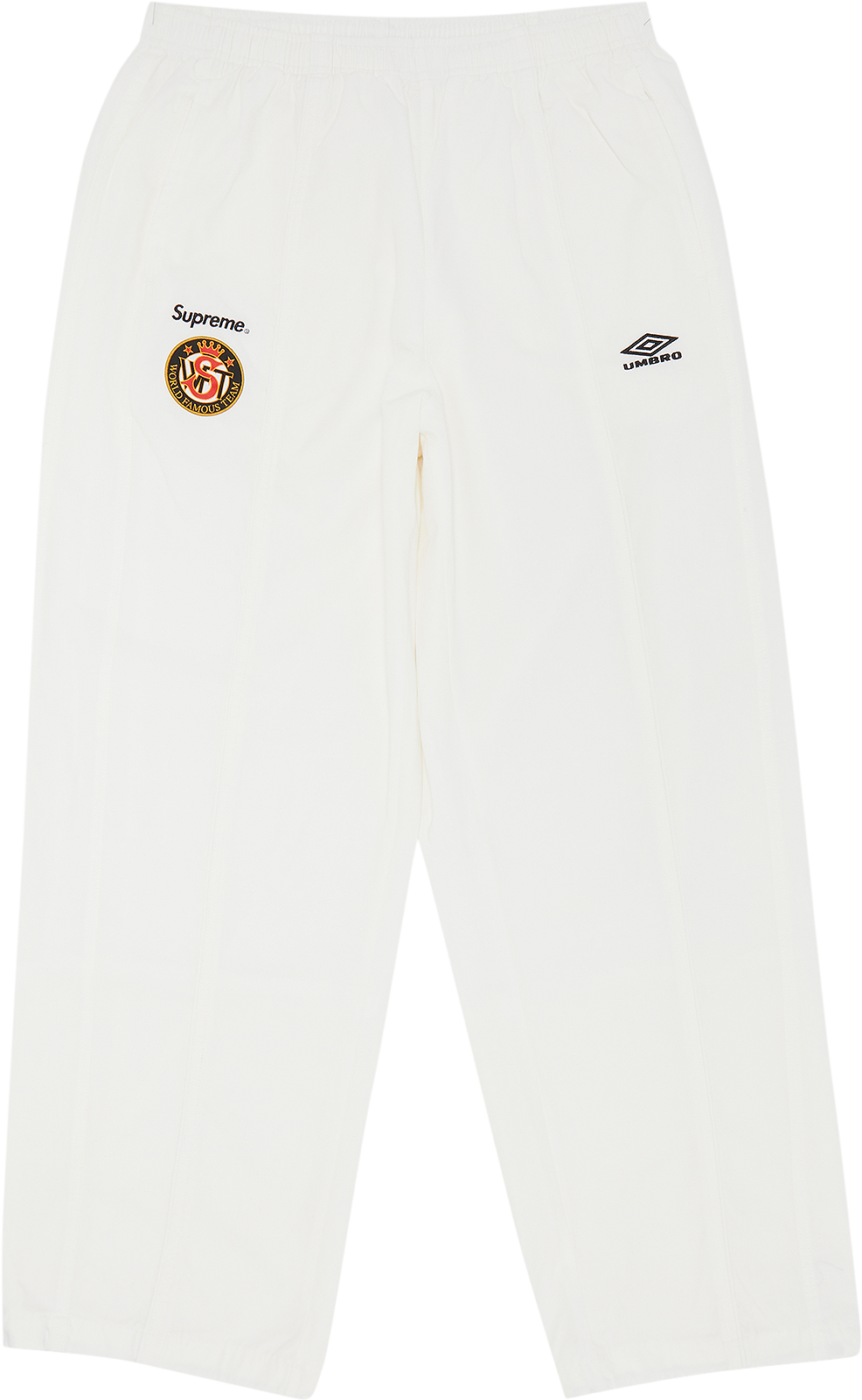 Supreme X Umbro Cotton Ripstop Track Pant - White | Editorialist