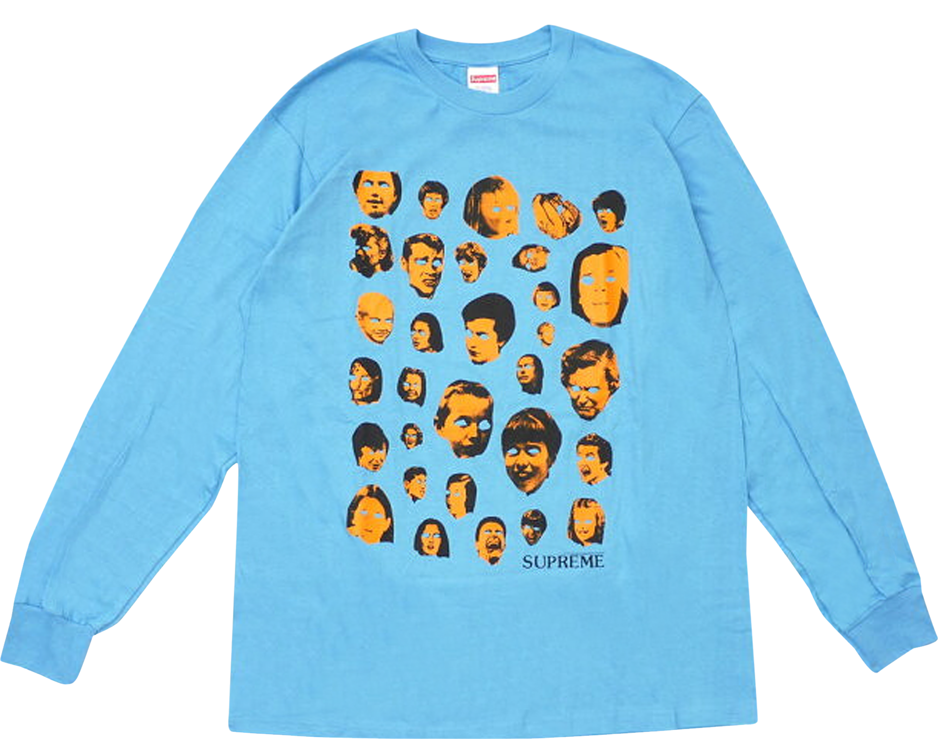 Tシャツ(長袖/七分) Supreme - ASSC Violets Are Blue Long Sleeve Tee Supreme Faces Long-Sleeve Tee - Blue | Editorialist