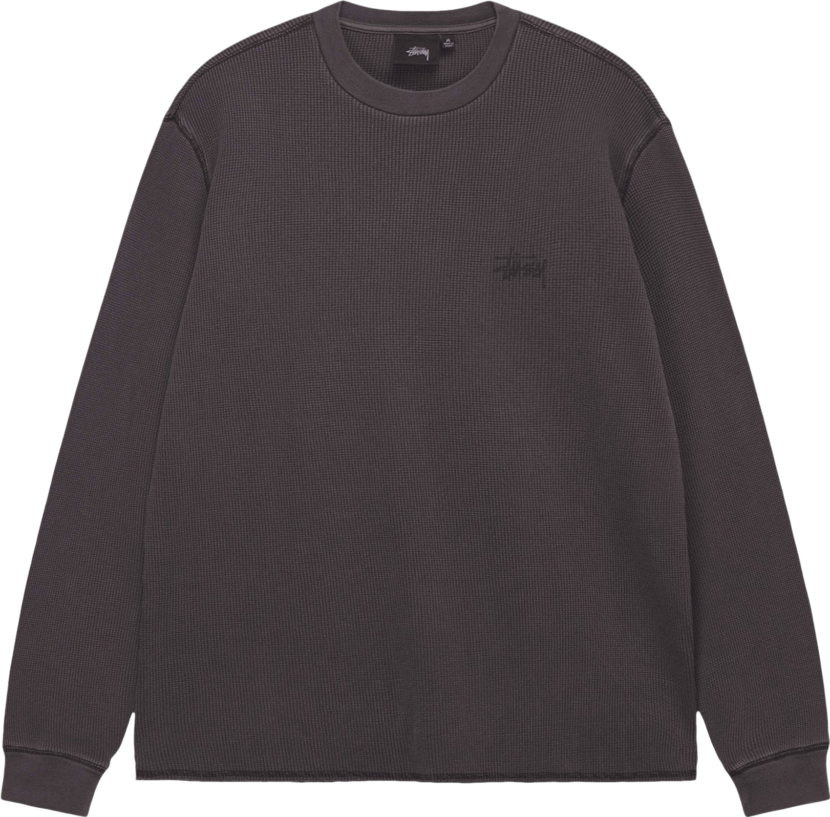 StüSsy Basic Stock Long-Sleeve Thermal 'Washed - Black | Editorialist