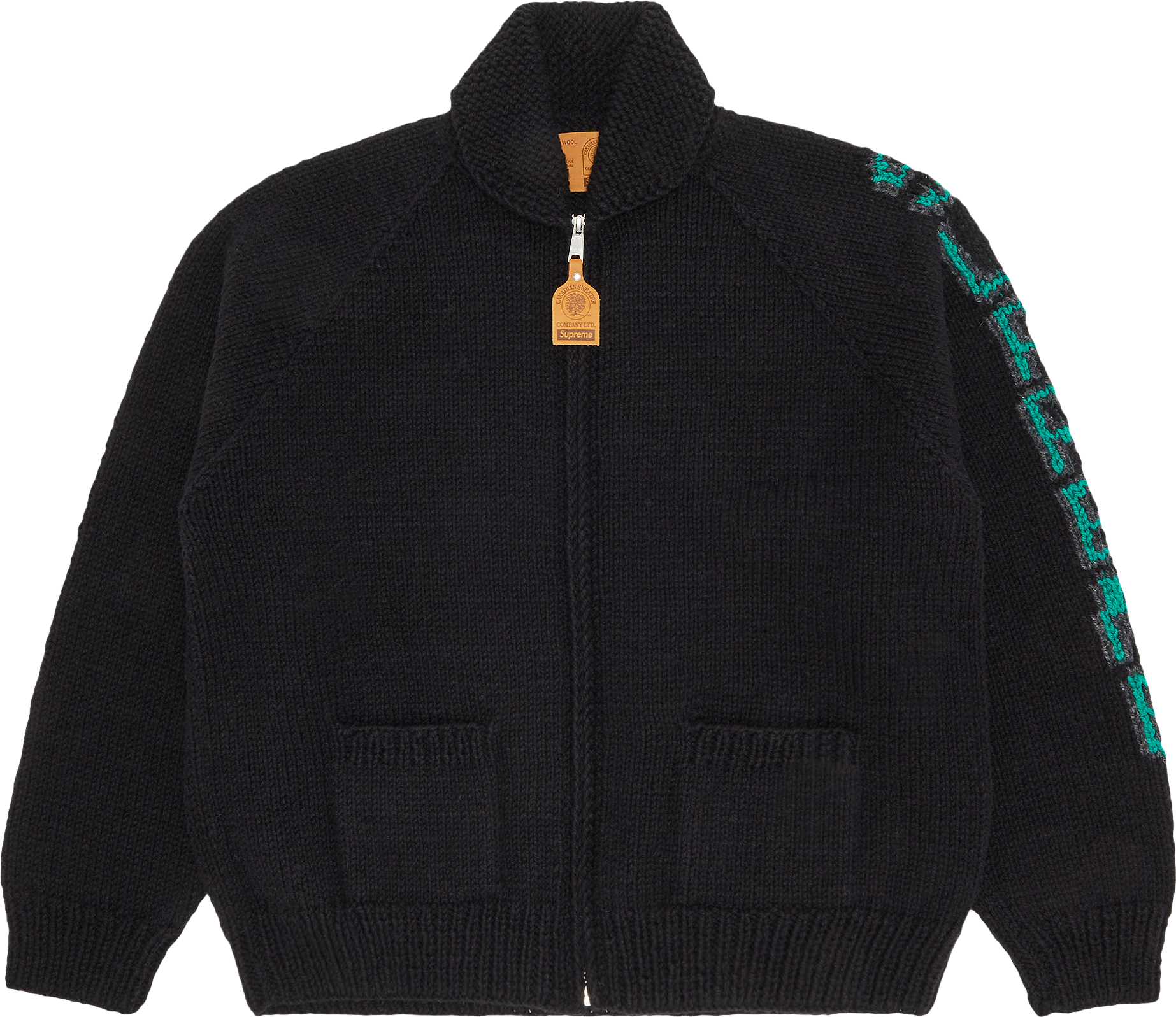 Supreme Camacho Cowichan Sweater - Black | Editorialist