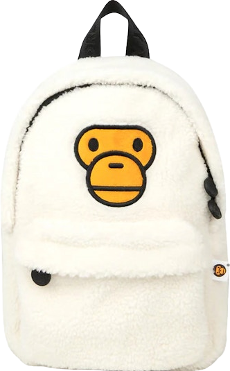 A BATHING APE Baby Milo Mini Fur Check Backpack - Multicolor