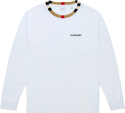 Burberry Long Sleeve Icon T-shirt - White | Editorialist