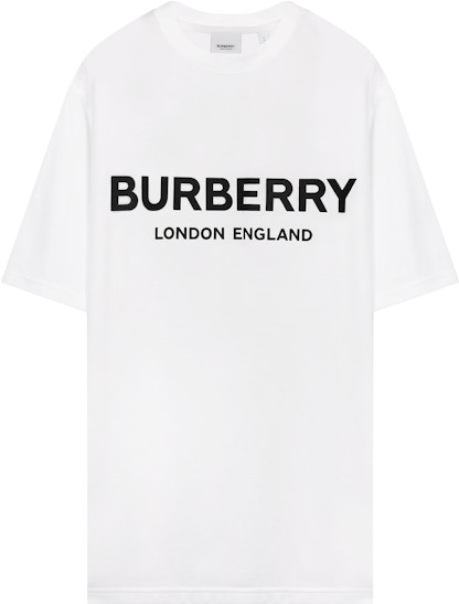 Burberry Logo Print T-Shirt - White | Editorialist