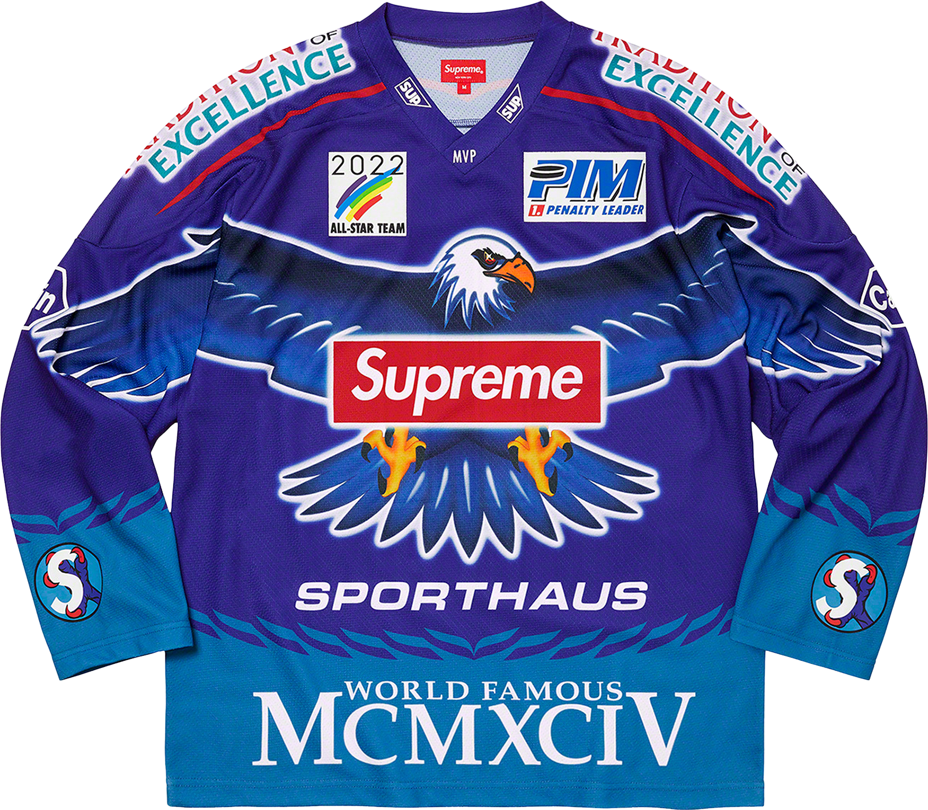Palace Building Your World Hockey Jersey - Blue | Editorialist