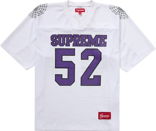 Supreme Spiderweb Football Jersey - Black | Editorialist