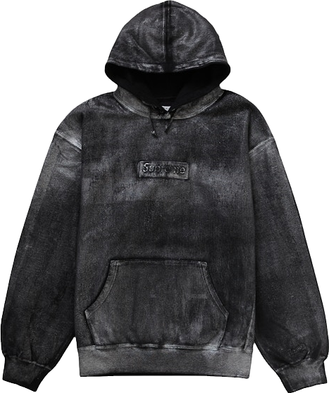 Supreme × MM6 Box logo Hooded black Supreme MM6 Maison Margiela