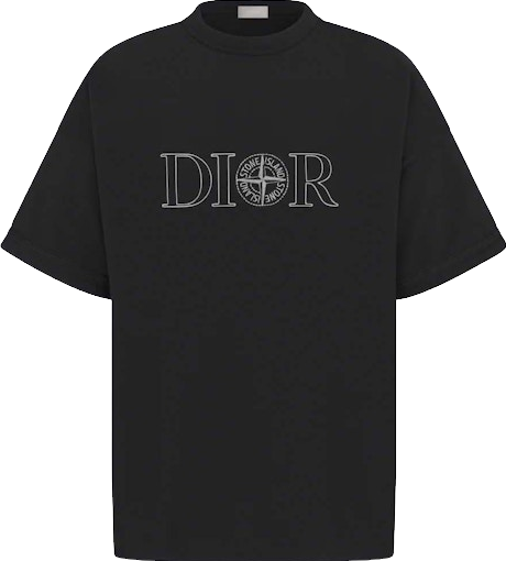 Dior X Stone Island Oversized Fit T-Shirt - Black | Editorialist