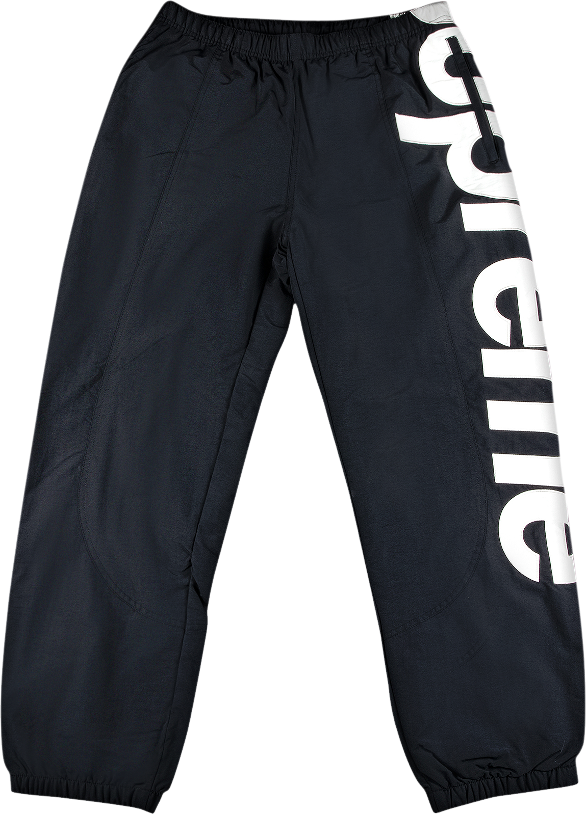 Supreme Spellout Embroidered Track Pant - Black | Editorialist