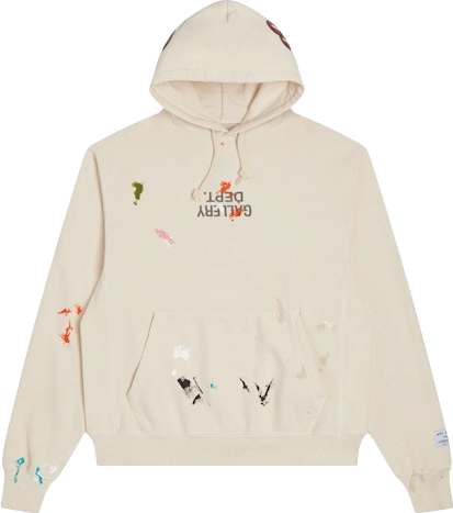 Gallery Dept. Gpatch Fucked Up Logo Hoodie - Cream | Editorialist