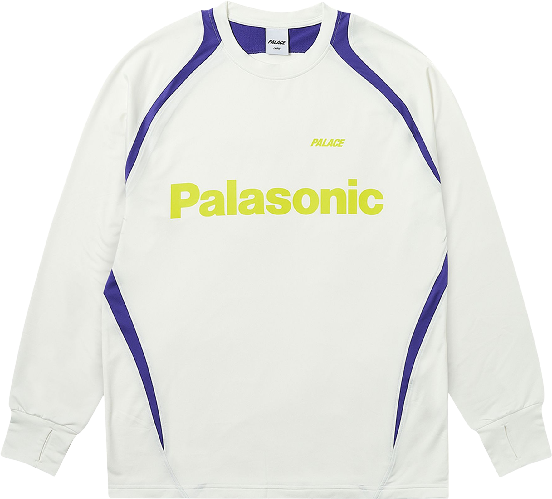Palace Trail Runner Long-Sleeve Shirt - White | Editorialist
