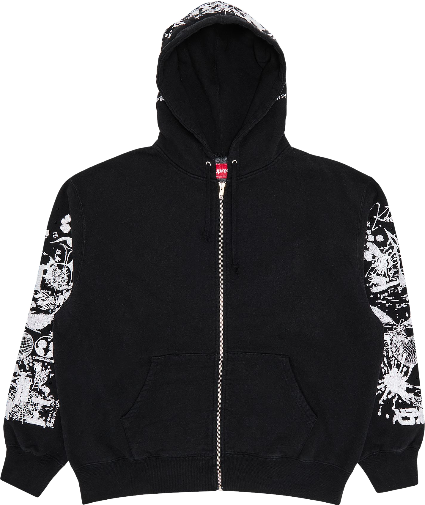 Supreme Aoi Zip Up Hooded Sweatshirt - Black | Editorialist
