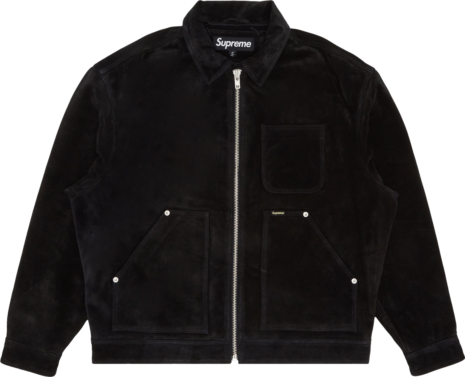 Supreme Suede Work Jacket - Black | Editorialist