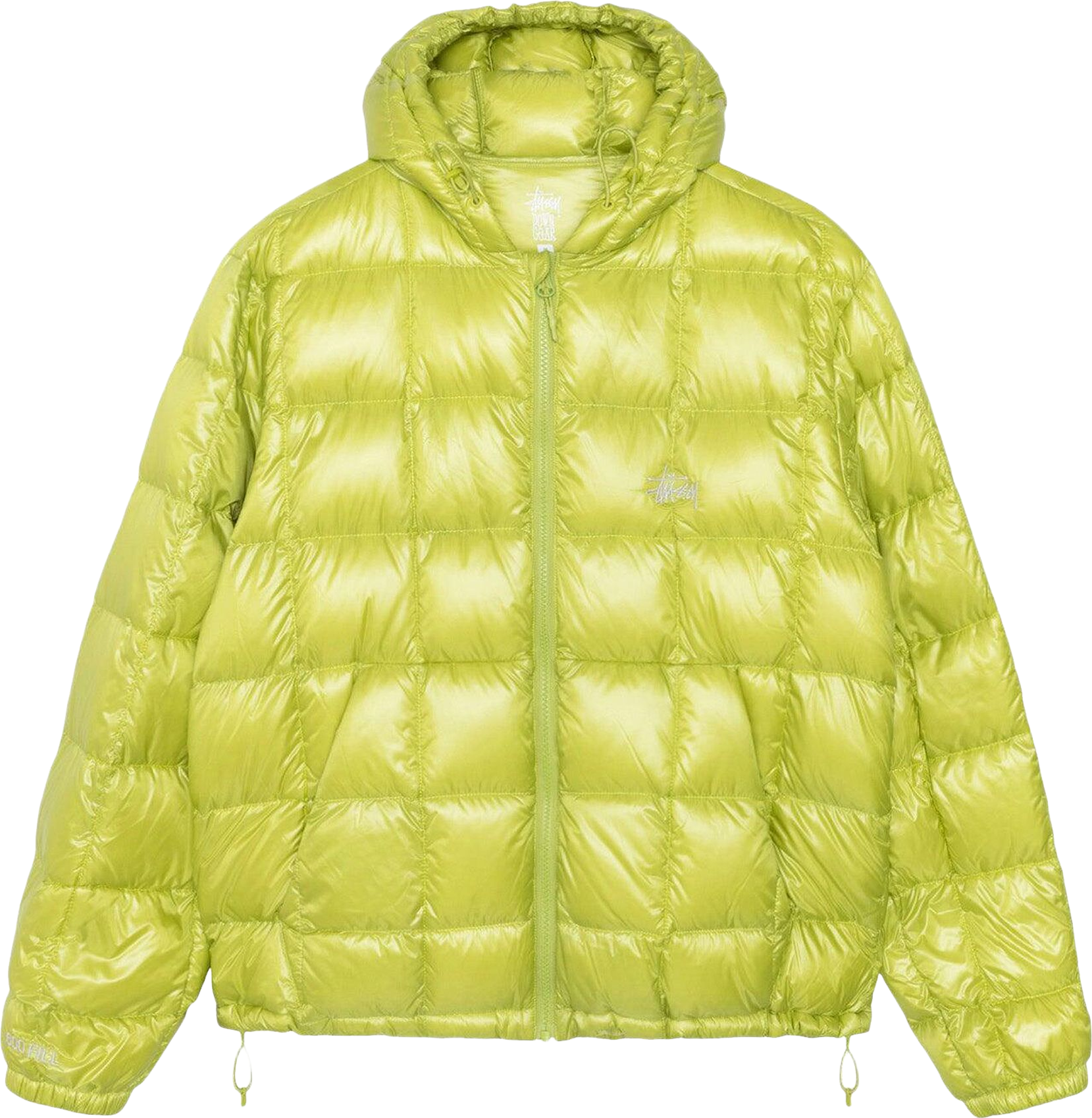 StüSsy Midweight Hooded Puffer - Green | Editorialist