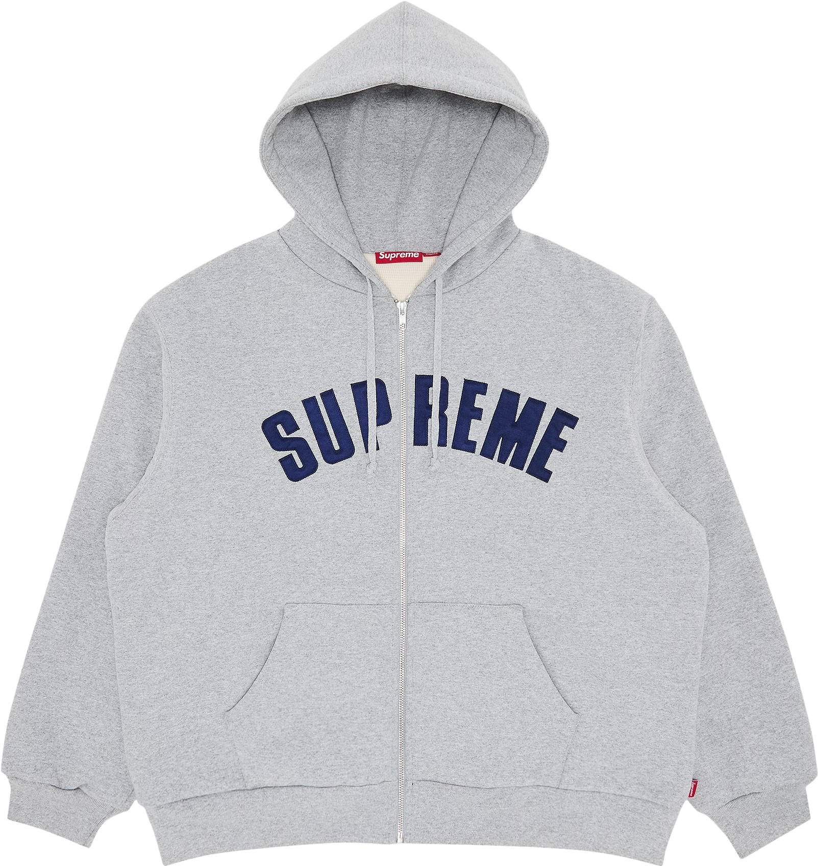 Supreme Arc Thermal Zip Up Hooded Sweatshirt - Grey | Editorialist