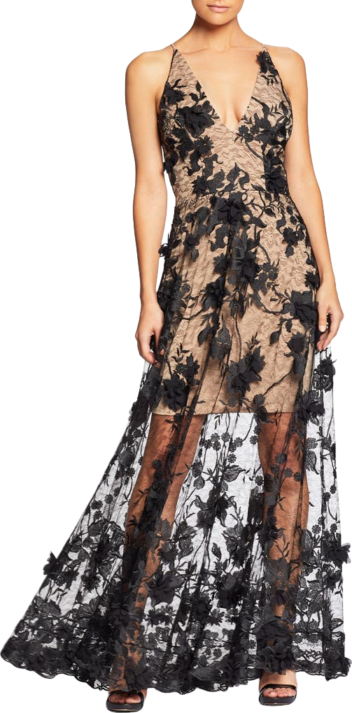 dress the population sidney a-line sheer lace floral appliqu gown A Line Plunge Neckline Beaded Navy Blue Prom Dresses Pockets Cheap Eve   Promfast