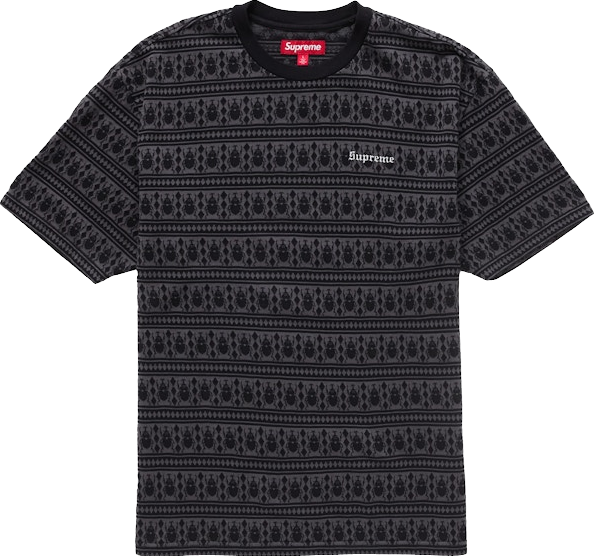 Supreme Street Scene Jacquard Short-Sleeve Top - Green | Editorialist