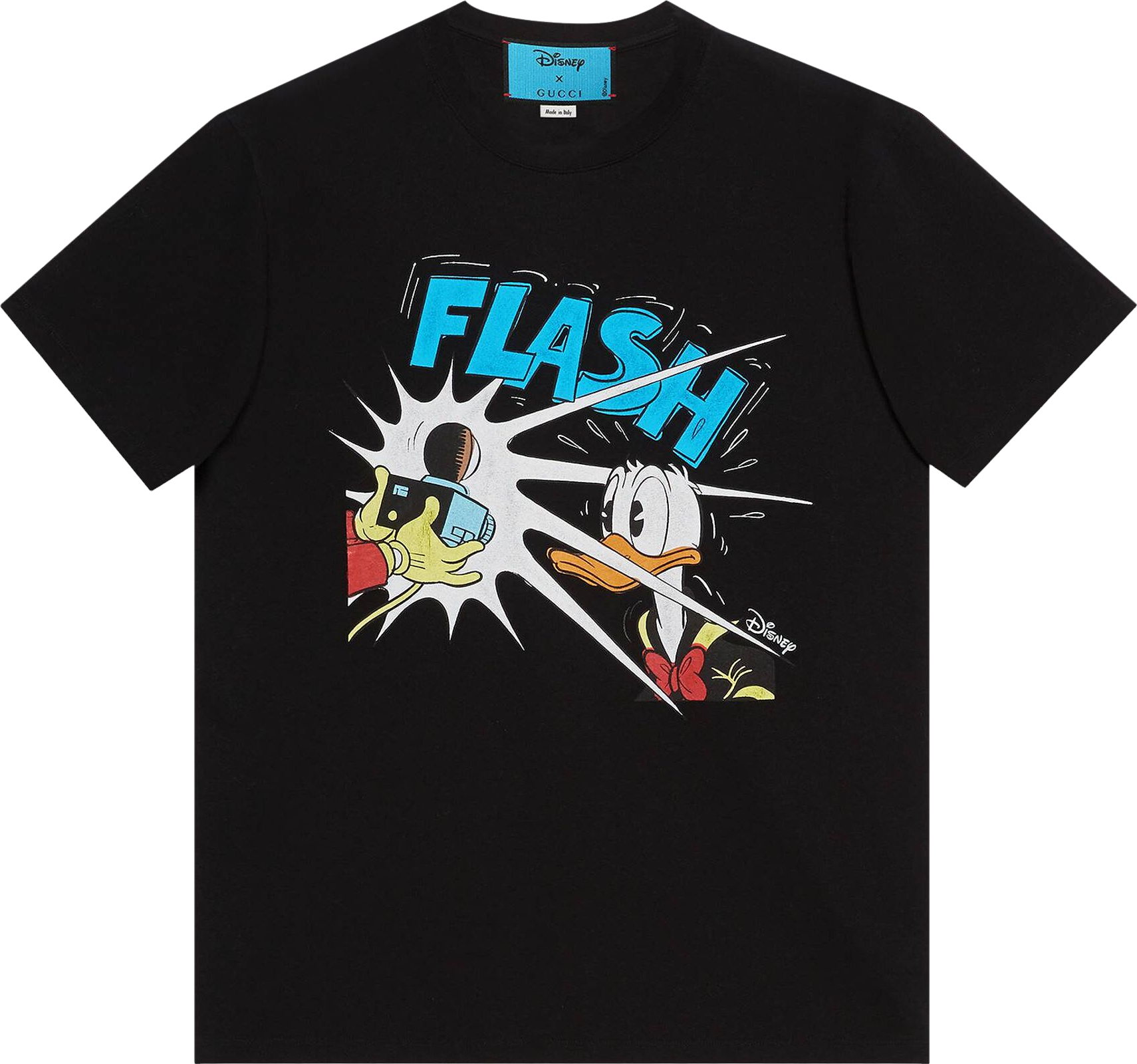 Gucci Disney Donald Duck Print T-Shirt - Black | Editorialist
