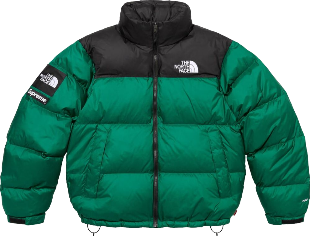 Supreme X The North Face Nuptse Puffer Jacket - Green | Editorialist