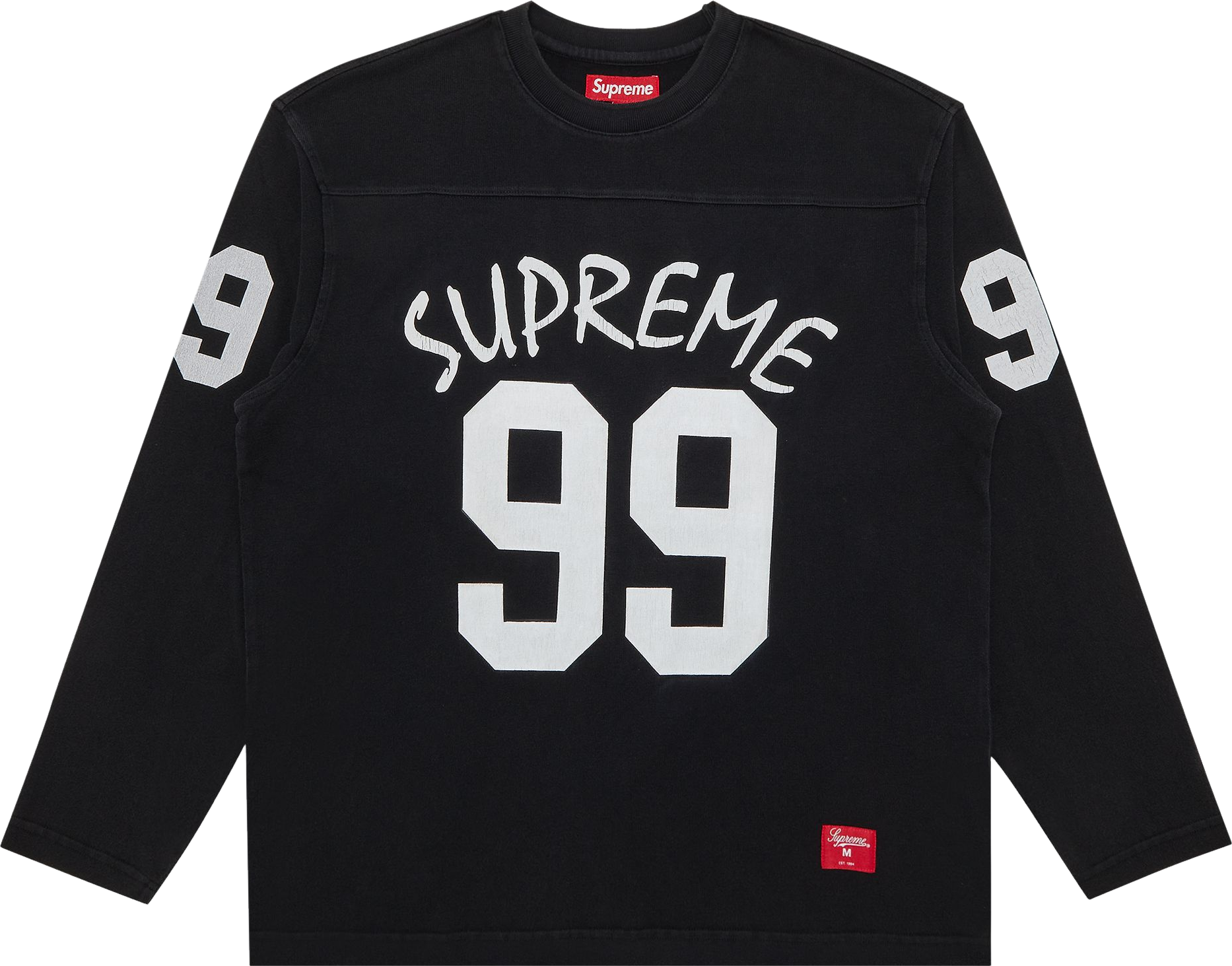 Supreme 99 Long-Sleeve Football Top - Black | Editorialist