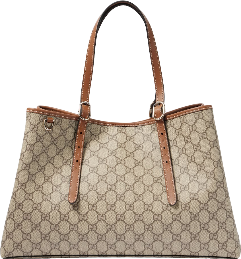 Gucci Gg Emblem Maxi Tote Bag - Beige | Editorialist