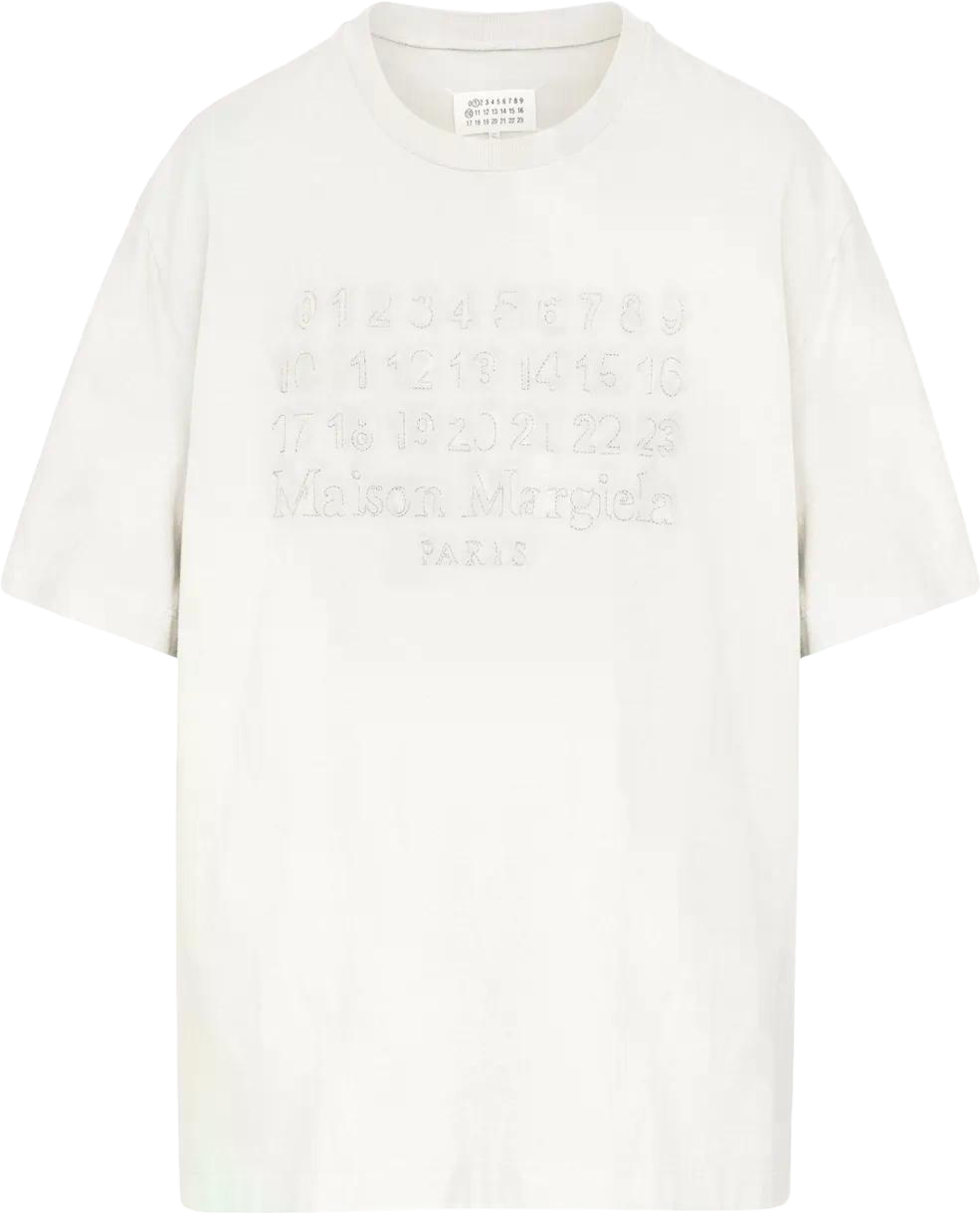 Maison Margiela Memory Of Logo T-Shirt - Neutrals | Editorialist