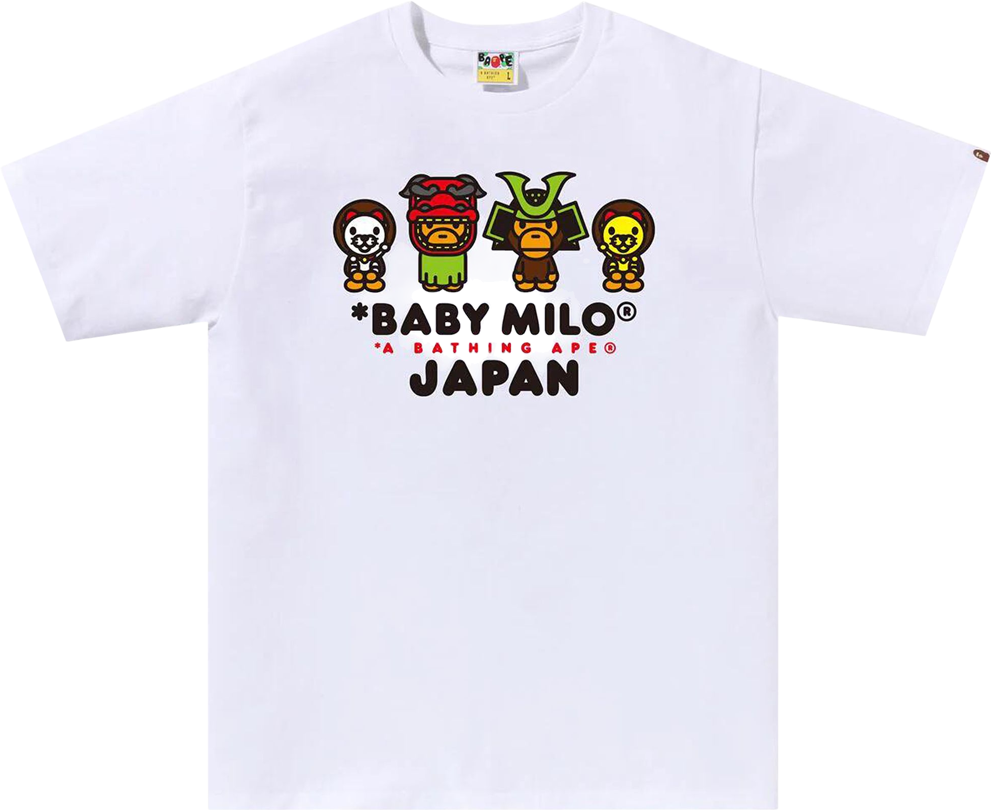 A Bathing Ape Baby Milo Japan Tee - White | Editorialist