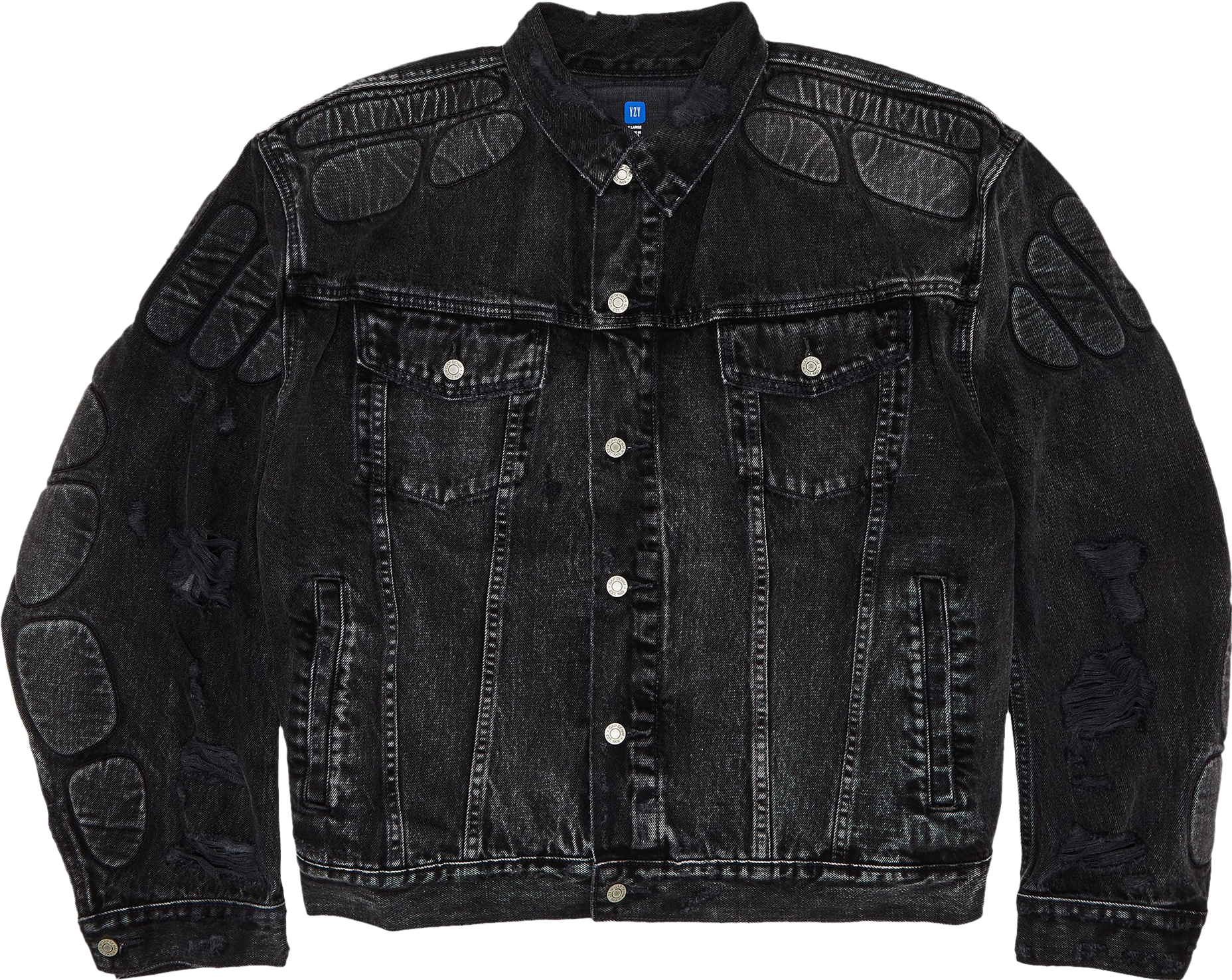 Yeezy Padded Denim Jacket - Grey | Editorialist