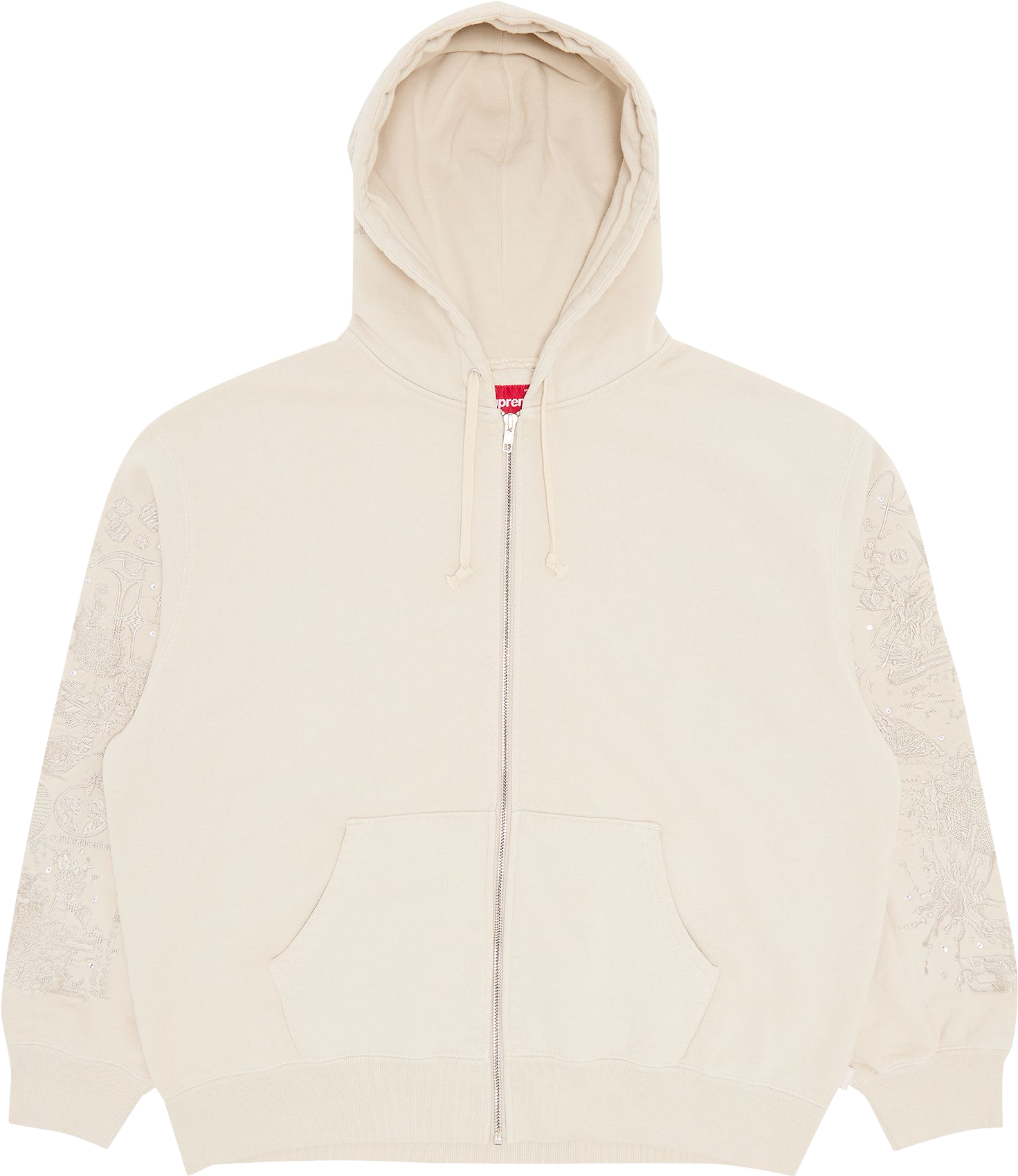 Supreme Aoi Zip Up Hooded Sweatshirt - Cream | Editorialist