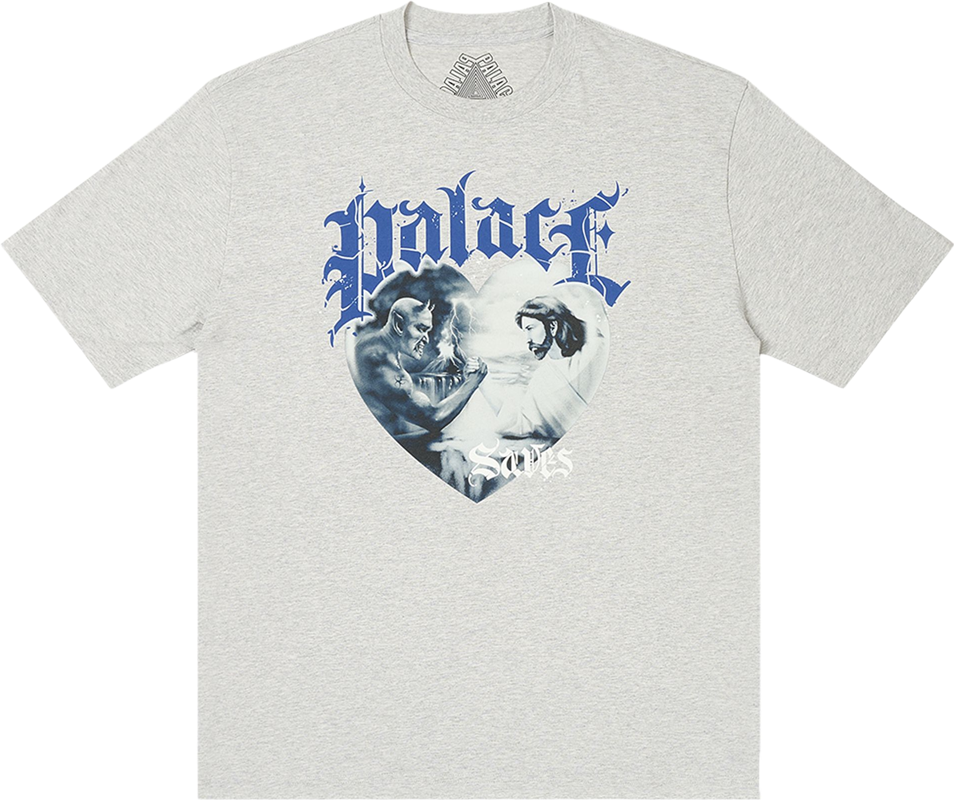 Palace X Nike Tri Swoosh T-Shirt - Grey | Editorialist