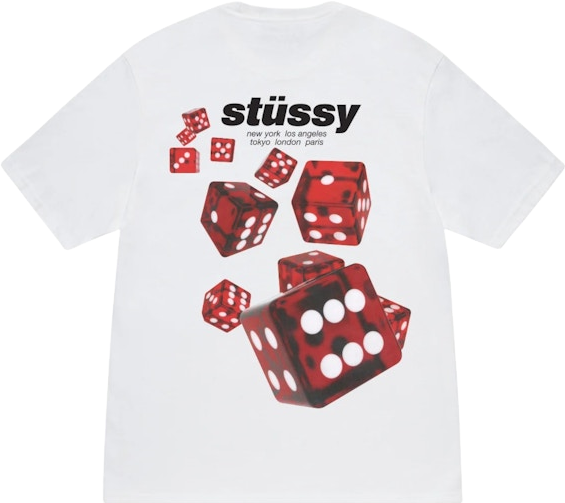 StüSsy Rollers Tee Shirt - White | Editorialist