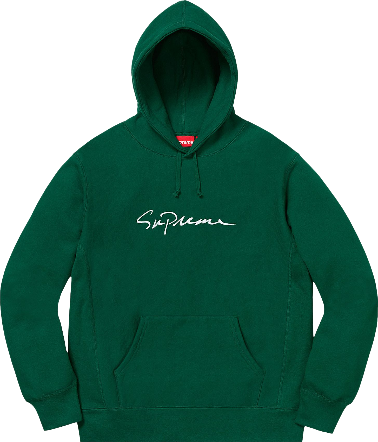 Supreme Classic Script Hooded ー L Supreme Classic Script Hooded Sweatshirt - Green | Editorialist