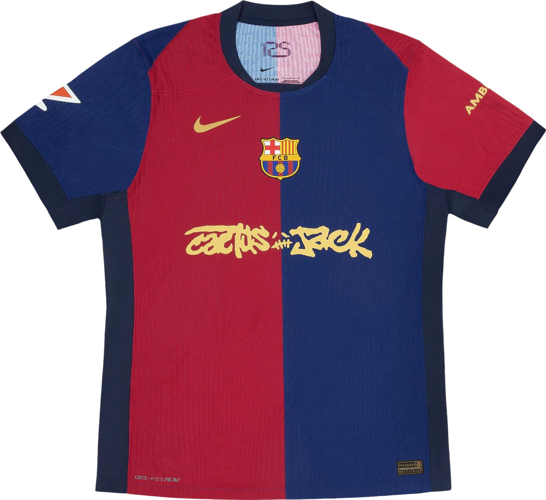 Nike Fc Barcelona X Cactus Jack 2024/25 Match Home Jersey - Red