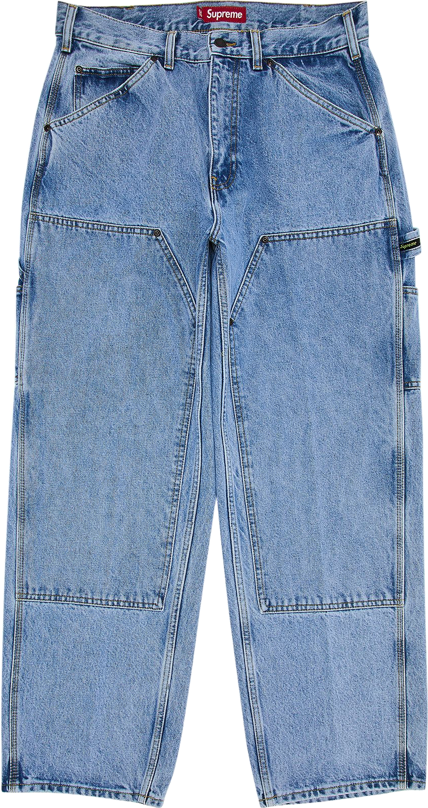 Supreme Double Knee Painter Pant - Blue | Editorialist