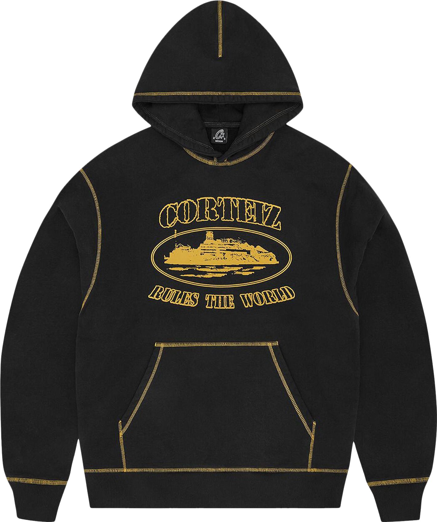 Corteiz Alcatraz V2 Hoodie In Black | Editorialist