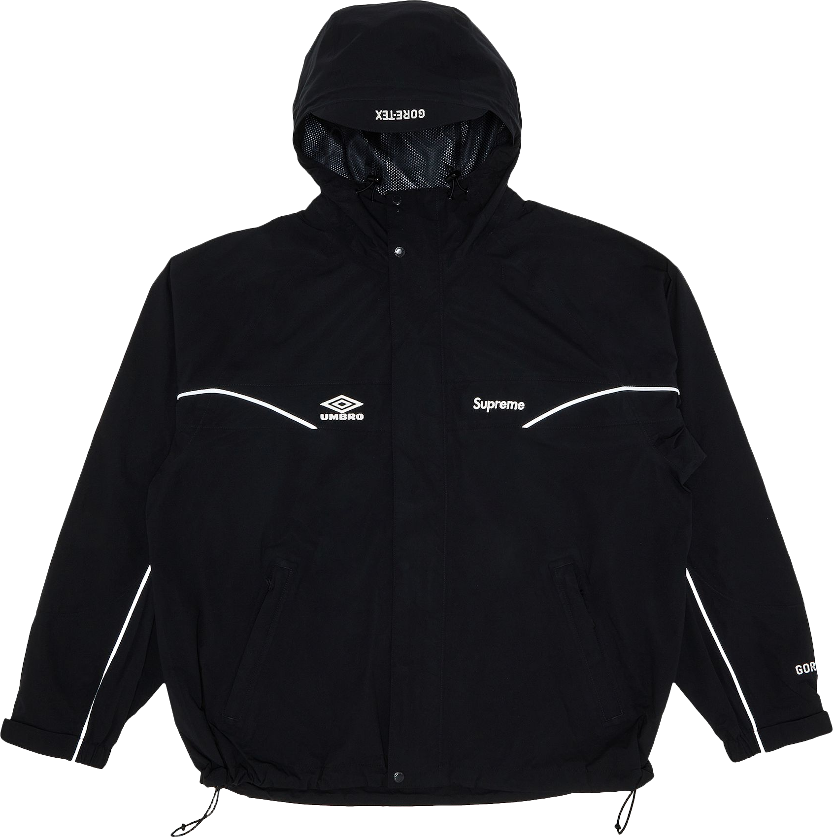 ジャケット・アウター Supreme x Umbro GORE-TEX Hooded Jacket Supreme X Umbro Gore-Tex Hooded Jacket - Black | Editorialist